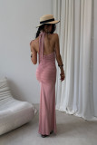 Adeline – rochie maxi roz