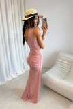 Rochie maxi roz