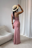 Rochie maxi roz