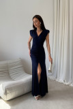 Rochie maxi bleumarin