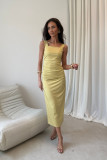 Rochie midi Zoya galbenă