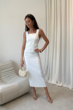 Rochie midi Zoya în culoarea ecru