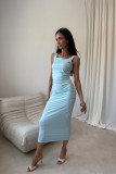 Rochie midi în culoare mentă
