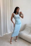 Rochie midi în culoare mentă