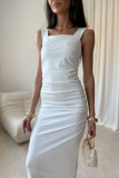 Rochie midi Zoya în culoarea ecru