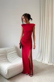 Rochie maxi roșie Aurelia
