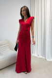 Noelia – rochie maxi roșie