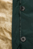 Parka verde închis de toamnă/iarnă cu căptușeală detașabilă