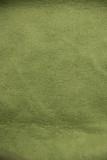 Hanorac verde cu buzunar frontal