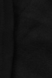 Hanorac prelungit negru/kaki