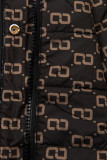Parka de primăvară-toamnă reversibilă neagră