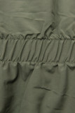 Parka de primăvară-toamnă reversibilă kaki/negru