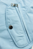 Parka de primăvară-toamnă reversibilă baby blu/albastru închis