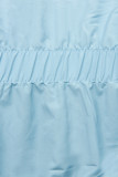 Parka de primăvară-toamnă reversibilă baby blu/albastru închis