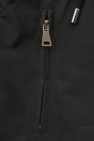 Parka ușoară de tranziție reversibilă negru/roșu