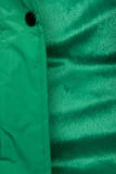 Vestă lungă matlasată verde