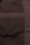 Jachetă matlasată de iarnă burgundy
