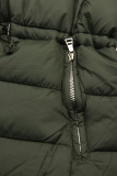 Parka de iarnă reversibilă kaki/verde