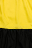 Rochie de vară din viscoză albă/galbenă/neagră