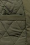 Geacă de iarnă tip parka cu cordon în talie army