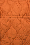 Parka de toamnă matlasată portocaliu/negru