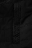 Parka reversibilă de tranziție cu glugă kaki/negru