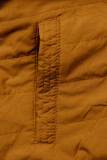 Parka reversibilă de tranziție cu glugă negru/caramel