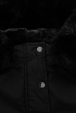 Parka neagră de iarnă pentru copii