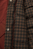 Parka de iarnă reversibilă scorțișoară maro