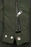 Parka verde army cu blană detașabilă