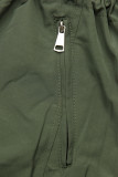 Parka reversibilă cu imprimeu kaki/maro