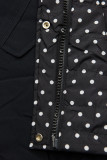 Parka bleumarin cu buline