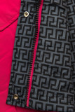 Parka reversibilă de tranziție roz/gri