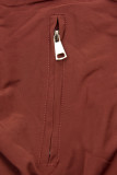 Parka reversibilă de tranziție burgundia/maro