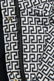 Parka reversibilă de tranziție albastru/alb
