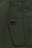 Parka verde închis cu pluș de toamnă/iarnă