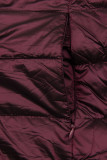 Geacă violet magenta reversibilă cu pluș