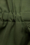 Rochie cămașă kaki