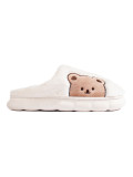 Papuci de damă albi BEAR
