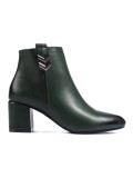 Cizme joase clasice elegante de culoare verde închis