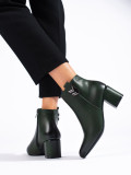 Cizme joase clasice elegante de culoare verde închis