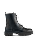 Botine negre cu șireturi