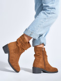 Botine cowboy maro