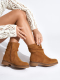 Botine cowboy maro