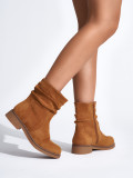 Botine cowboy maro