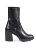 Botine negre cu toc Sergio Leone