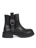 Botine negre pentru femei cu cataramă