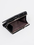 Portofel elegant negru din piele ecologică