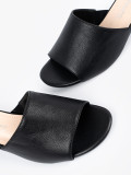 Sandale negre cu toc mic
