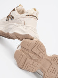 Sneakersi cu talpă groasă în model panteră